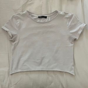 ZARA cropped tee